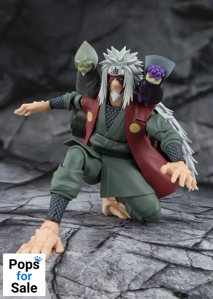 Naruto S.H.Figuarts Action Figure Jiraiya Hidden Leaf Heroic Master Sage (Sage Mode Set) 17 cm