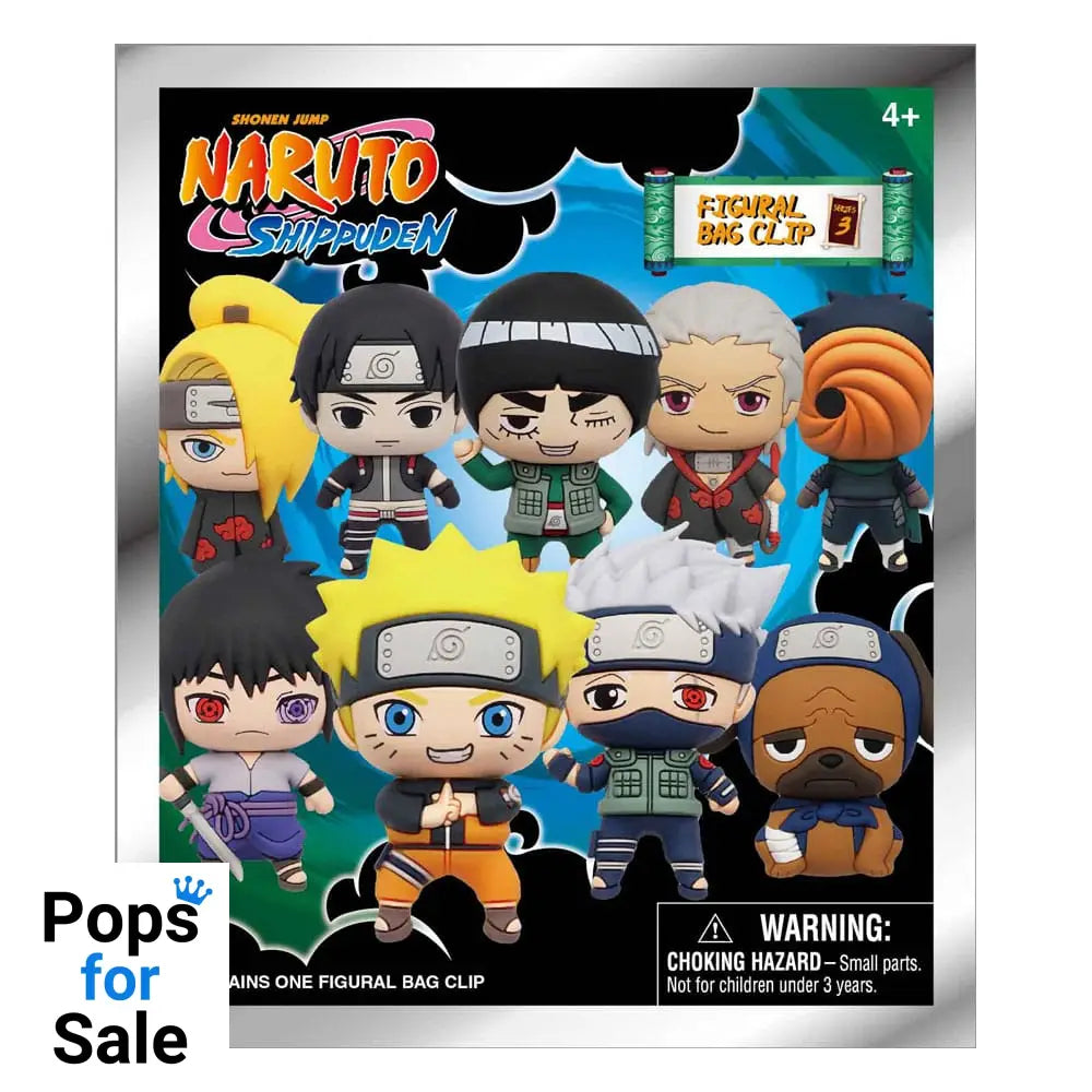 Naruto Shippuden 3D PVC Bag Clips Series 3 Display (24)