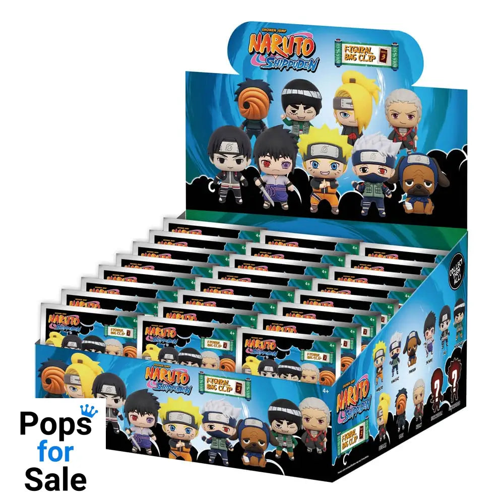 Naruto Shippuden 3D PVC Bag Clips Series 3 Display (24)