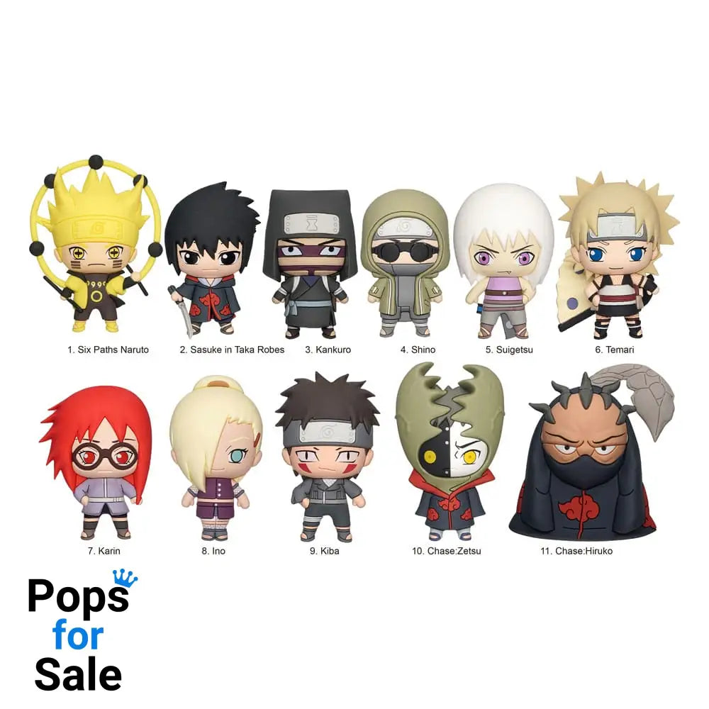 Naruto Shippuden 3D PVC Bag Clips Series 4 Display (24)