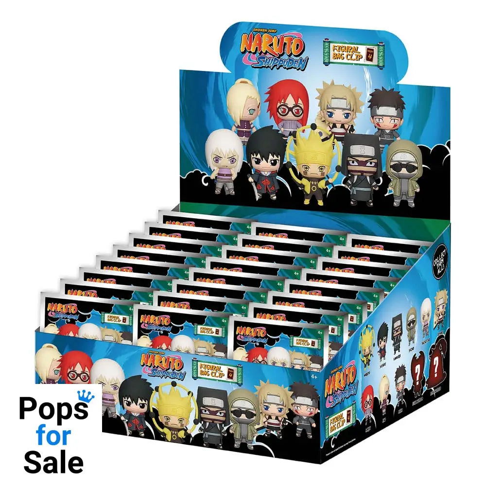 Naruto Shippuden 3D PVC Bag Clips Series 4 Display (24)