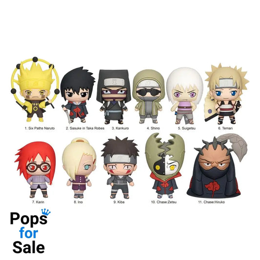 Naruto Shippuden 3D PVC Bag Clips Series 4 Display (24) Keyrings