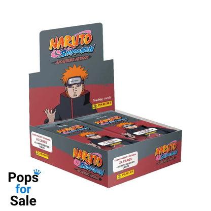 Naruto Shippuden Akatsuki Attack Trading Cards Fat Packs Display (10)