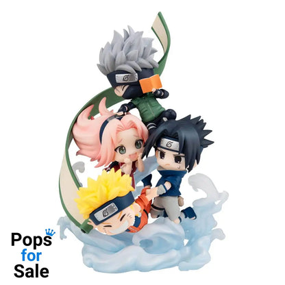 Naruto Shippuden FigUnity PVC Mini Statue Gather here Team 7 13 cm Mini-figures