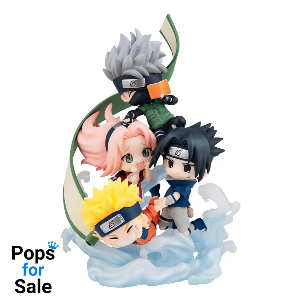 Naruto Shippuden FigUnity PVC Mini Statue Gather here Team 7 13 cm (with gift) Mini-figures