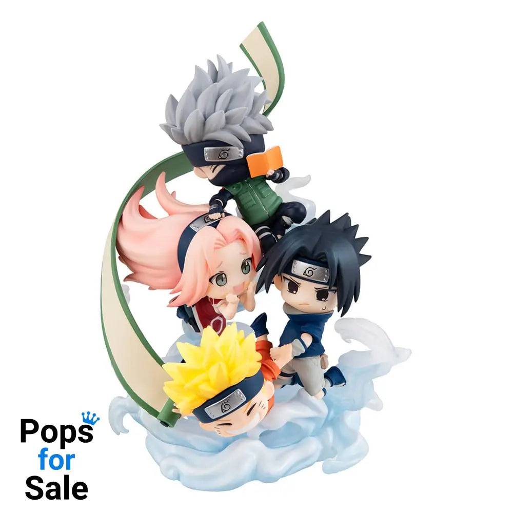 Naruto Shippuden FigUnity PVC Mini Statue Gather here, Team 7 13 cm (with gift)