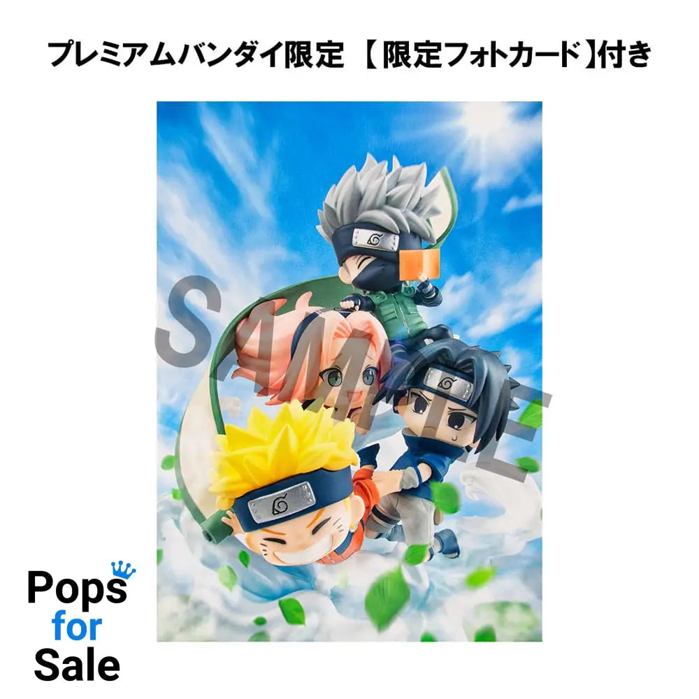 Naruto Shippuden FigUnity PVC Mini Statue Gather here, Team 7 13 cm (with gift)