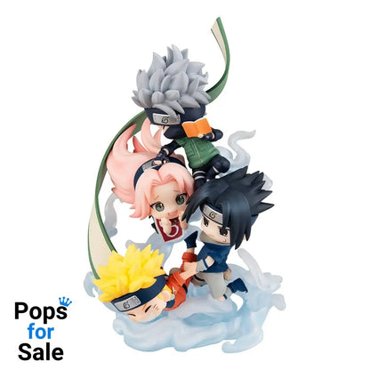Naruto Shippuden FigUnity PVC Mini Statue Gather here, Team 7 13 cm (with gift)