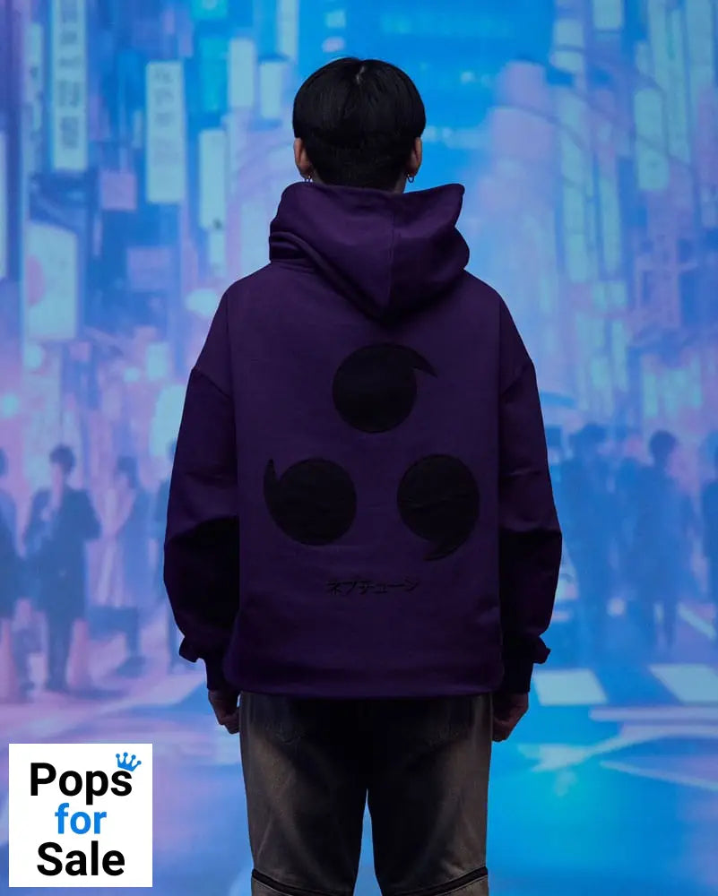 Naruto Shippuden Hooded Sweater Graphic Purple