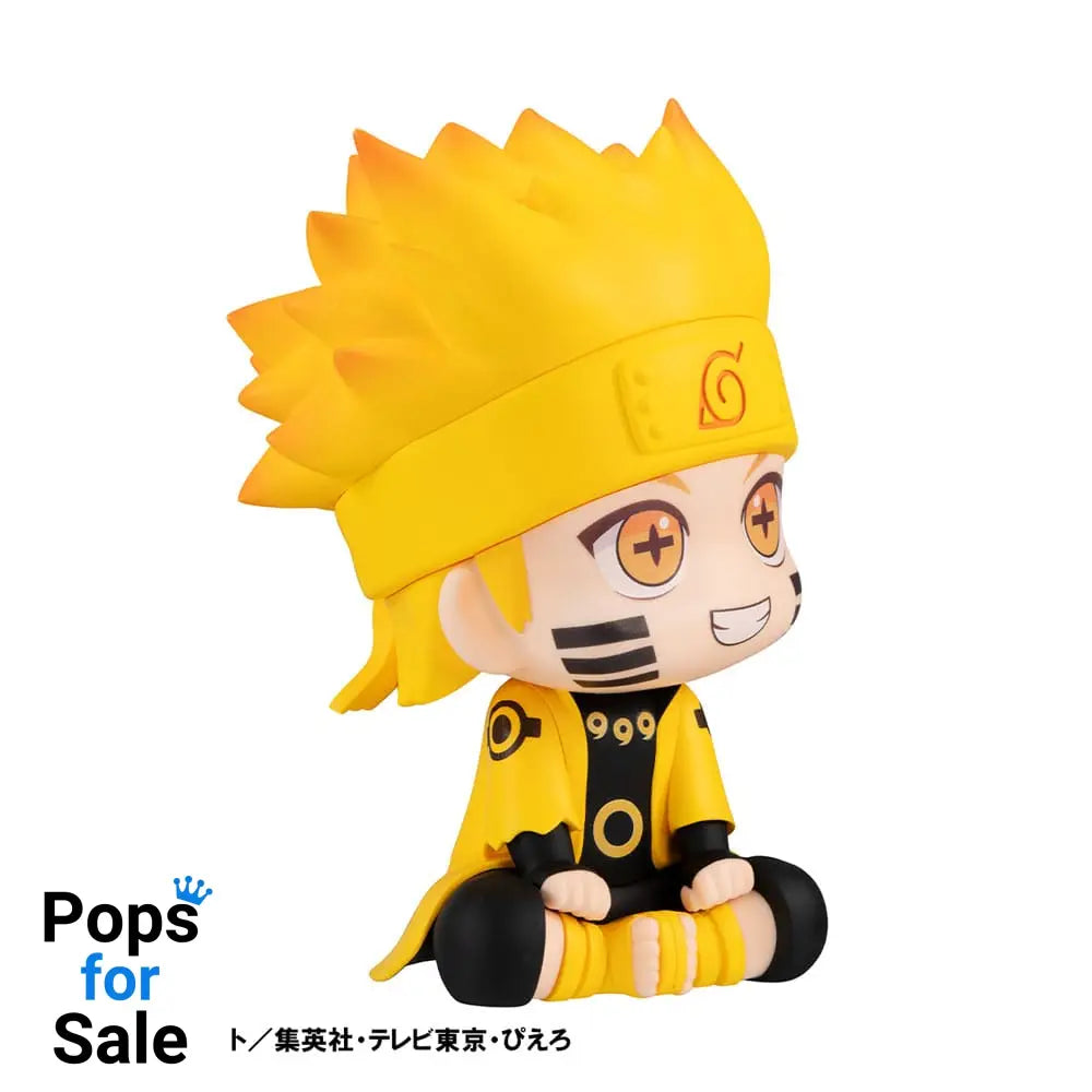 Naruto Shippuden Look Up PVC Statue Naruto Uzumaki Six Paths Sage Mode & Minato Namikaze 11 cm (with gift)