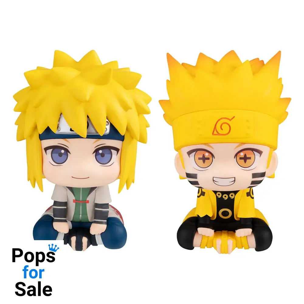 Naruto Shippuden Look Up PVC Statue Naruto Uzumaki Six Paths Sage Mode & Minato Namikaze 11 cm (with gift) Statues