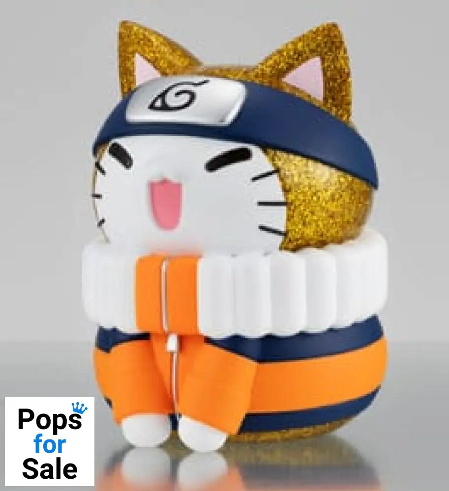 Naruto Shippuden Mega Cat Project Nyanto! Giant Nyaruto Series Trading Figure Naruto Uzumaki Gold Ver. 10 cm