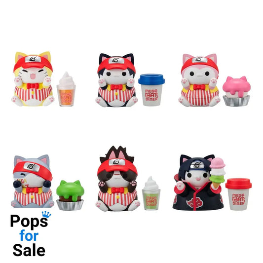 Naruto Shippuden Mega Cat Project Nyaruto! Trading Figures Mega Cat Diner 3 cm Assortment (6)