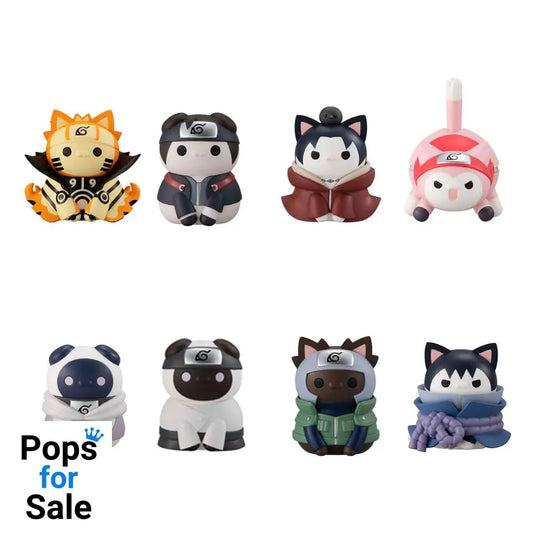 Naruto Shippuden Mega Cat Project Trading Figure 3 cm Nyaruto! Ver. Break out! Fourth Great Ninja War Assortment (8)