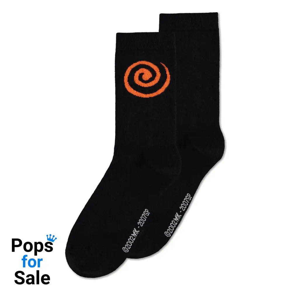 Naruto Shippuden Socks 3-Pack Sasuke Symbol 43-46