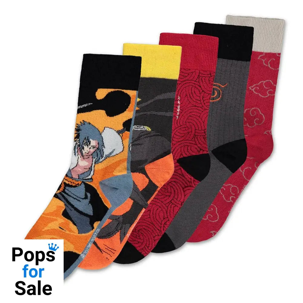 Naruto Shippuden Socks 5-Pack 39-42