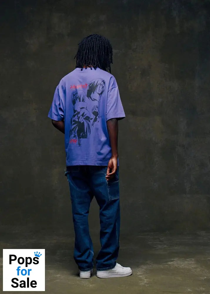 Naruto Shippuden T-Shirt Graphic Purple Size L