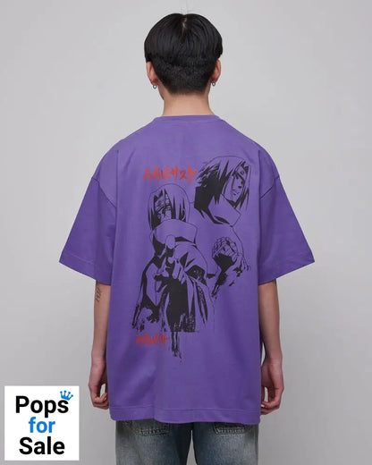 Naruto Shippuden T-Shirt Graphic Purple Size S
