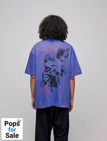 Naruto Shippuden T-Shirt Graphic Purple Size XL