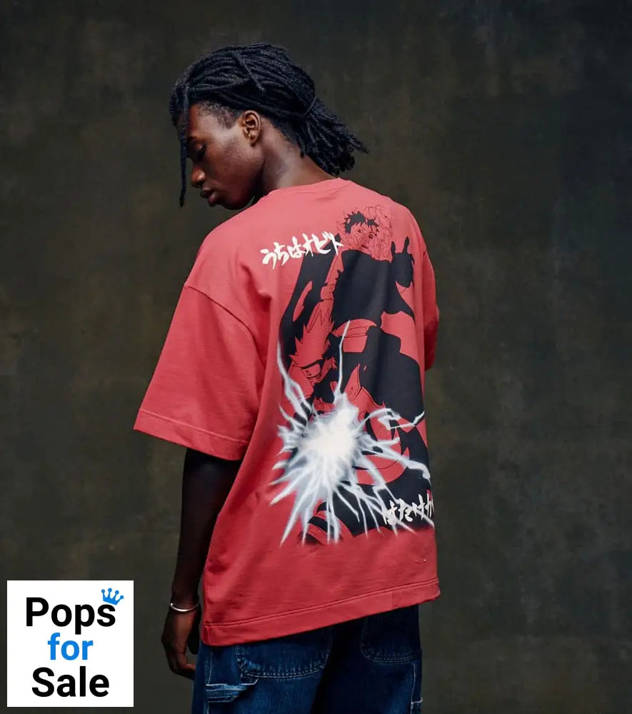 Naruto Shippuden T-Shirt Graphic Red Size XL