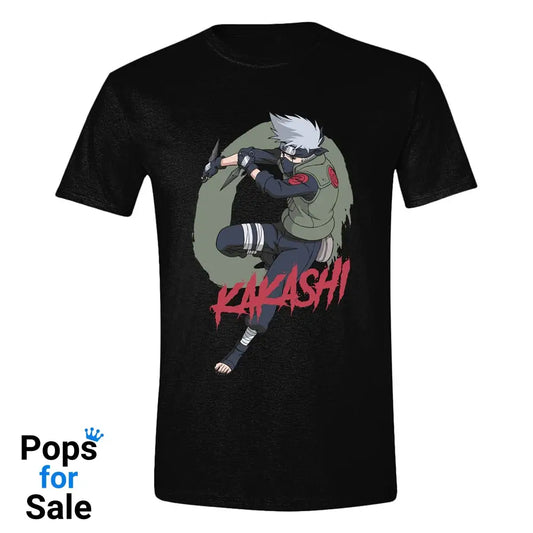Naruto Shippuden T-Shirt Kakashi Fighting Size L T-shirts