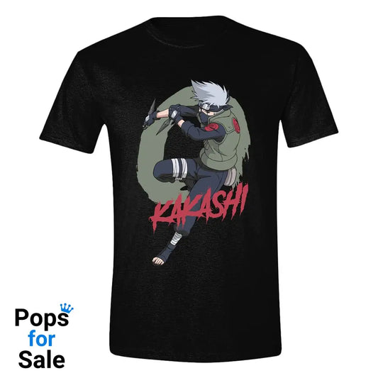Naruto Shippuden T-Shirt Kakashi Fighting Size M
