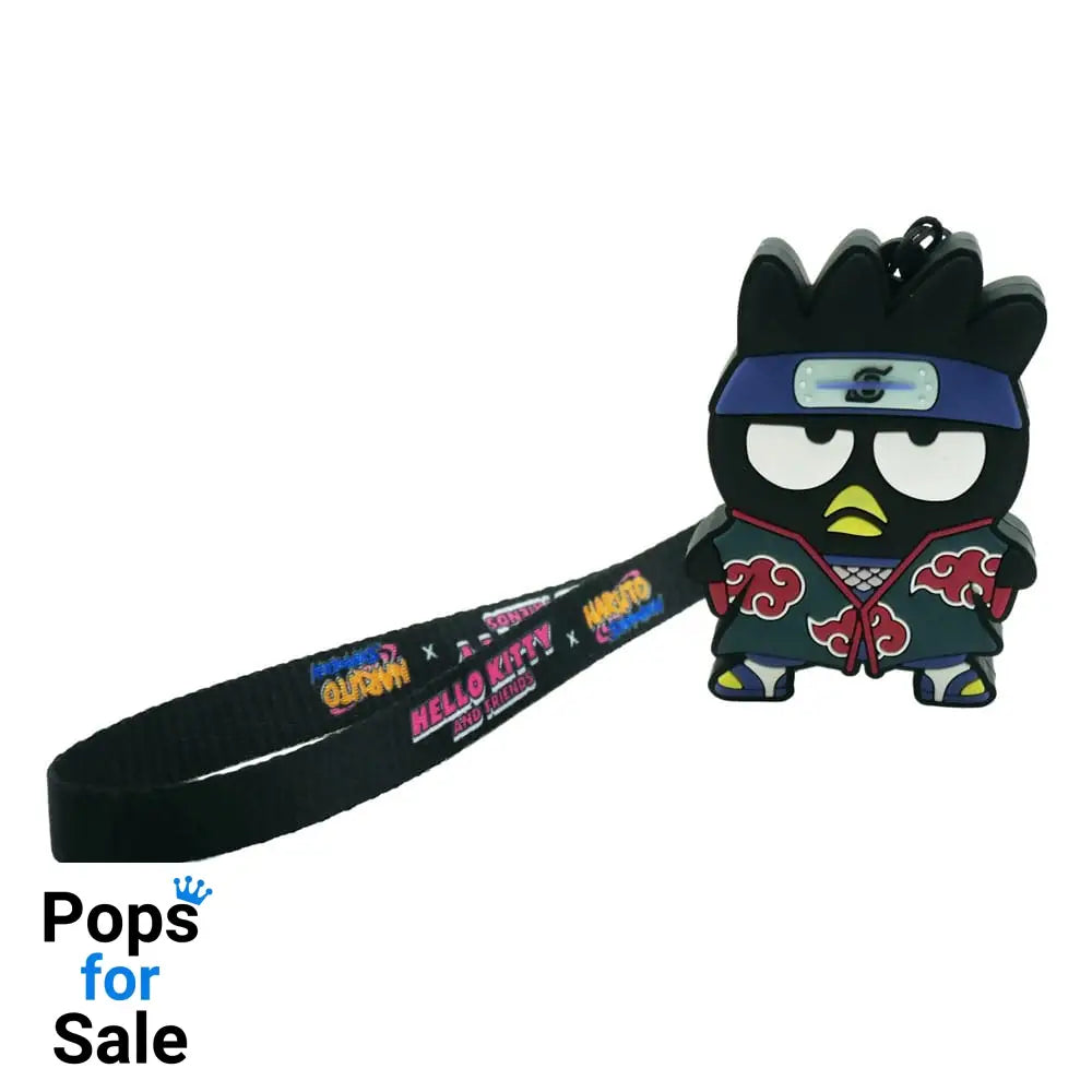 Naruto Shipudden x Hello Kitty PVC Keychain Badtzt Maru Itachi Keyrings