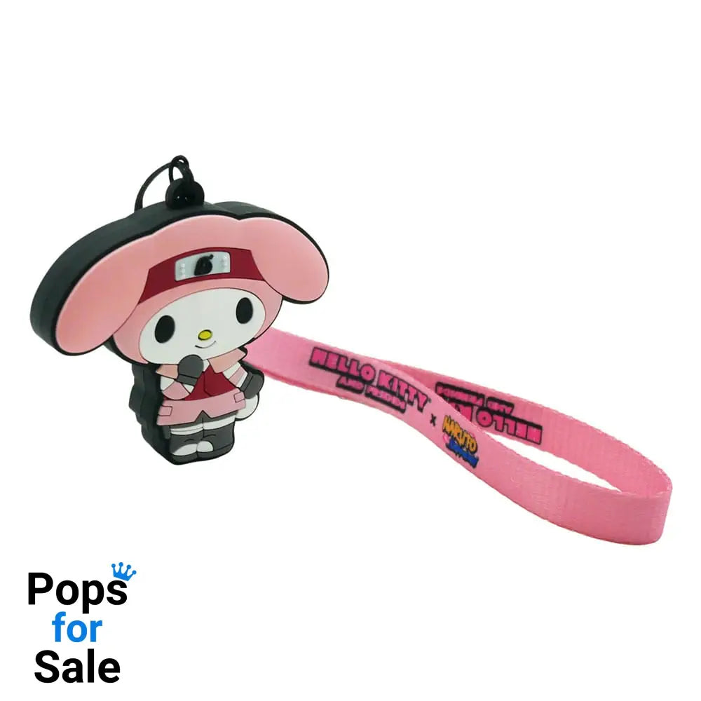 Naruto Shipudden x Hello Kitty PVC Keychain My Melody Sakura