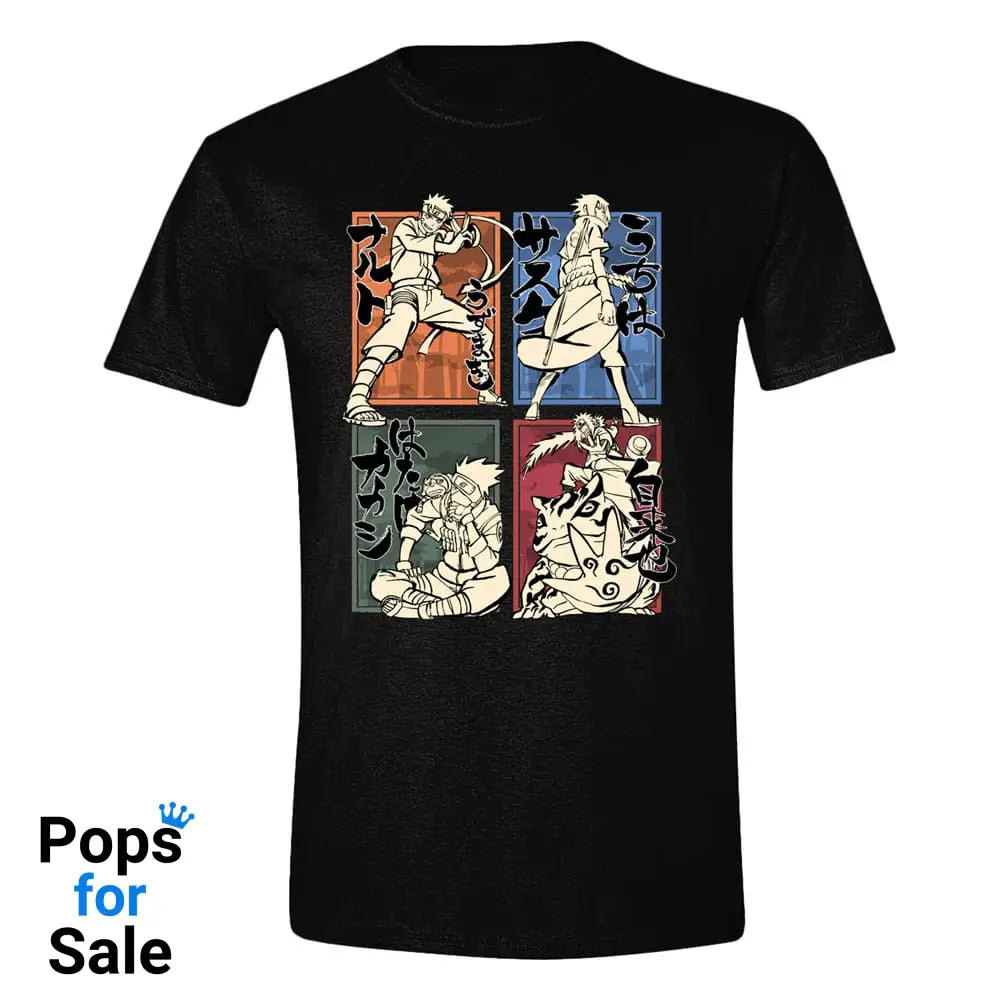 Naruto T-Shirt Character Sketches Size L T-shirts