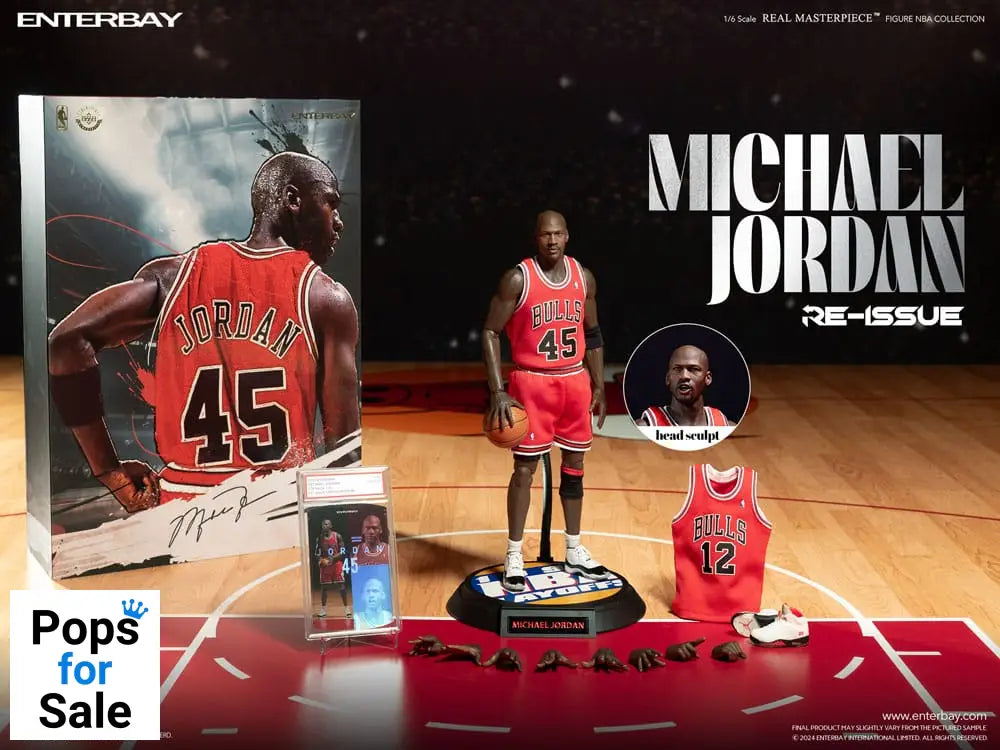 NBA Collection Real Masterpiece Actionfigur 1/6 Michael Jordan I'm Back Edition Limited 30 cm