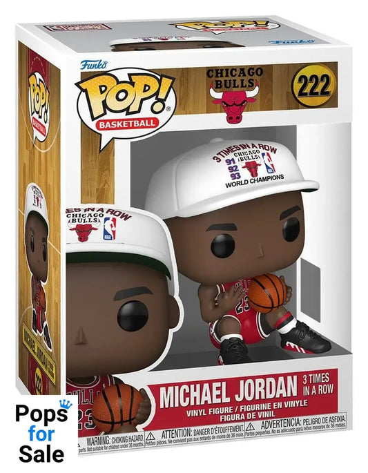 NBA Legends POP! Sports Vinyl Figure Chicago Bulls: Michael Jordan 3 Times in a Row 9 cm