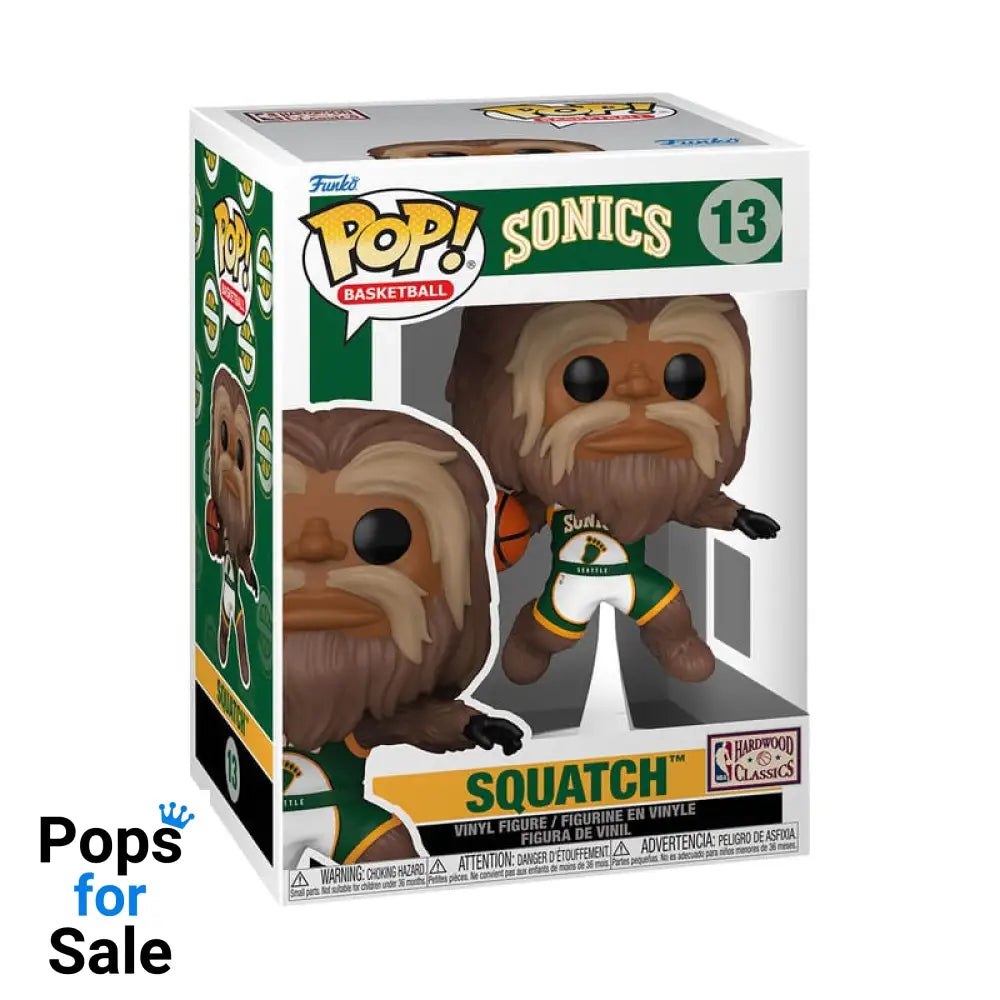 NBA Legends POP! Sports Vinyl Figure Mascots Sonics- Sasquatch 9 cm
