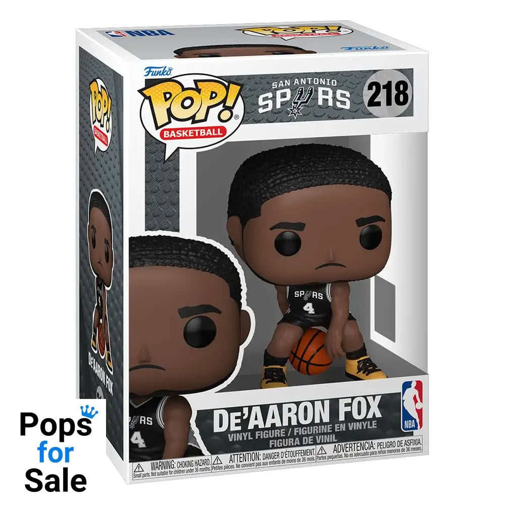 NBA POP! Basketball Vinyl Figure San Antonio Spurs: De'Aaron Fox (2025 Icon Edition Uniform) 9 cm