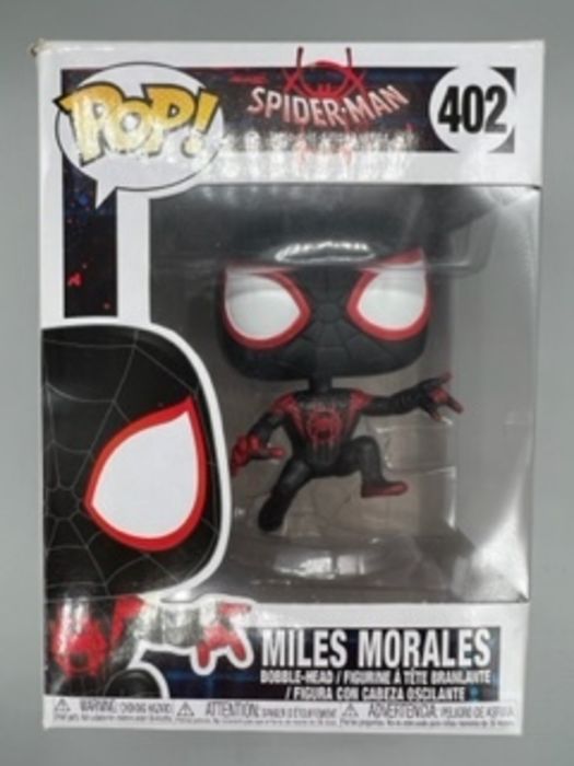 #402 Miles Morales Marvel Spiderman Into the Spiderv Box Damaged Funko POP