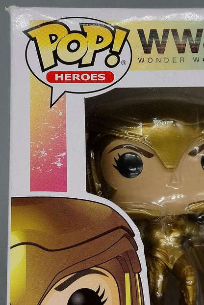 324 Wonder Woman (Golden Armor Flying) DC WW84 Box Damaged Funko POP
