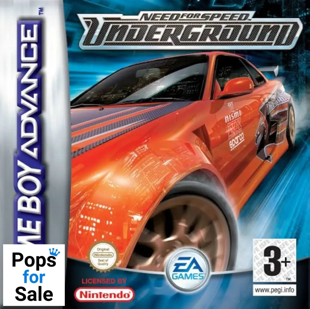 Need for Speed Underground for Nintendo GameBoy Advance - [Just Cartridge]