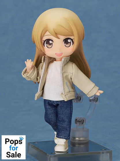 Nendoroid Doll Figures Outfit Set: Leather Jacket (Ivory)