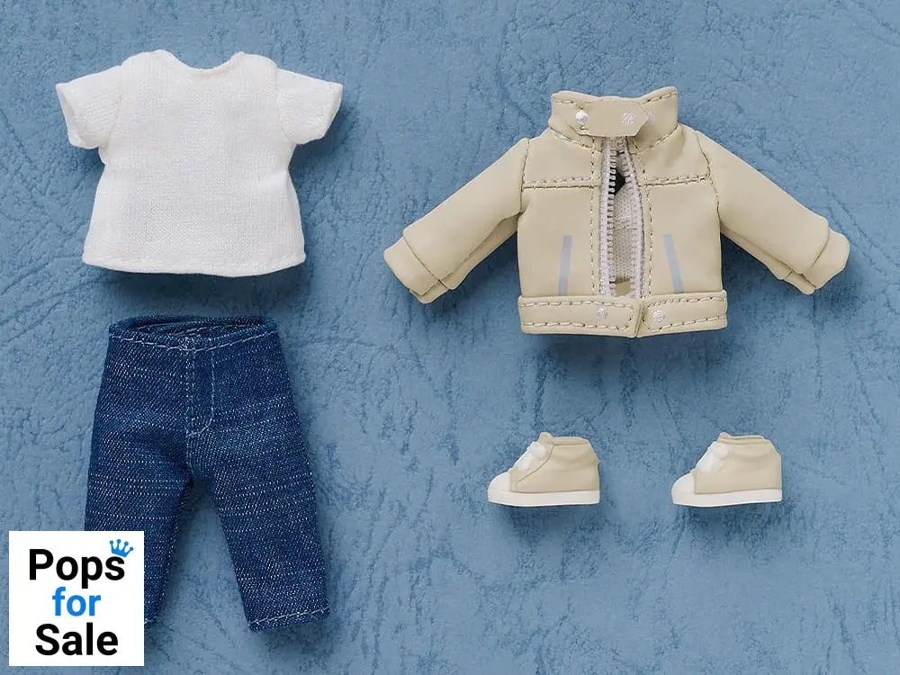 Nendoroid Doll Figures Outfit Set: Leather Jacket (Ivory)