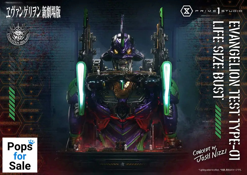 Neon Genesis Evangelion Life Size Bust 1/1 Test Type-01 (Concept by Josh Nizzi) 86 cm