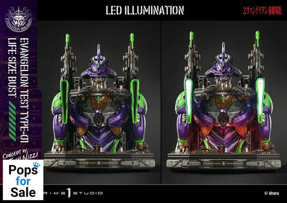 Neon Genesis Evangelion Life Size Bust 1/1 Test Type-01 (Concept by Josh Nizzi) Bonus Ver. 86 cm