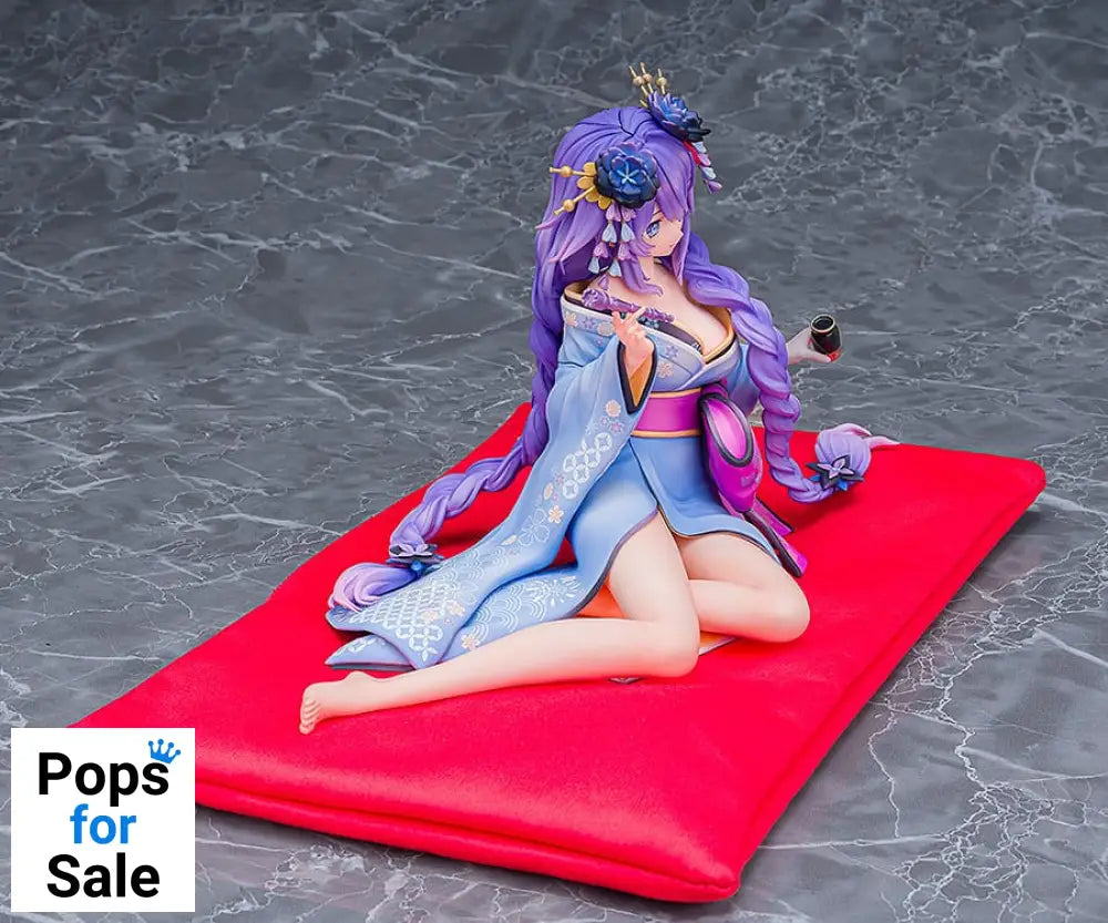 Neptunia x Senran Kagura Statue 1/7 Purple Heart Kimono Ver. 13 cm