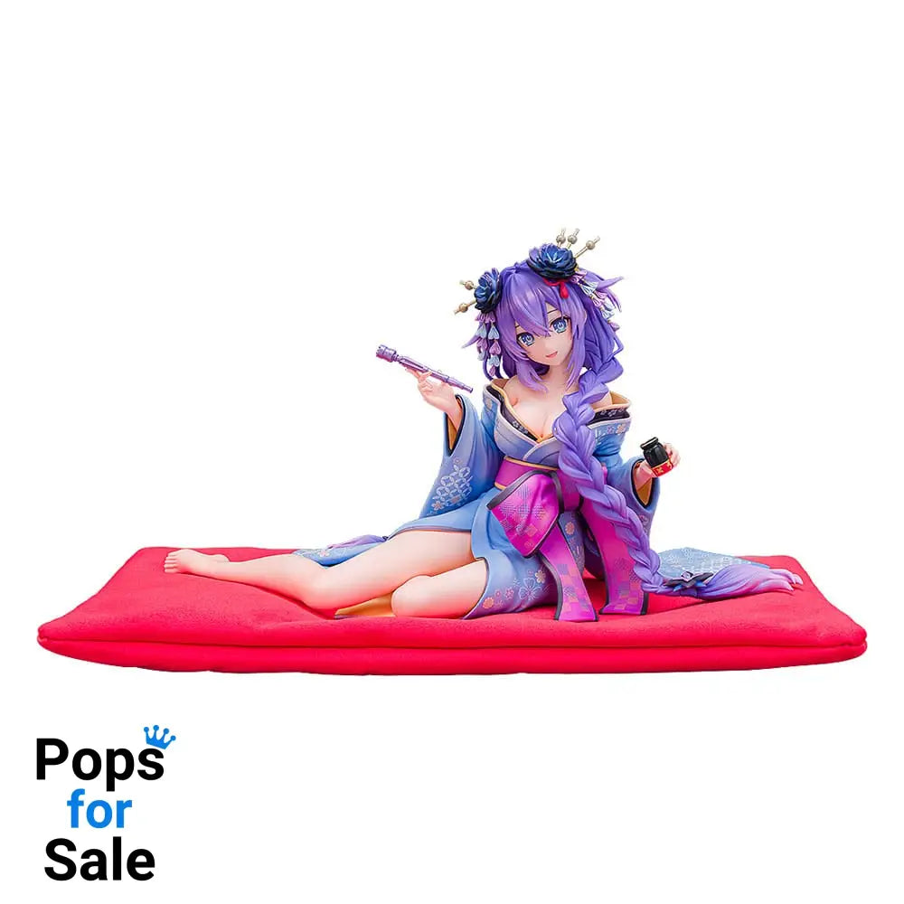 Neptunia x Senran Kagura Statue 1/7 Purple Heart Kimono Ver. 13 cm Statues