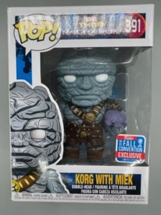 #391 Korg with Miek - Marvel Thor Ragnarok - 2018 Con Box Damaged Funko POP