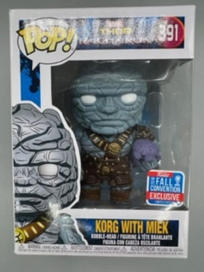 #391 Korg with Miek - Marvel Thor Ragnarok - 2018 Con Box Damaged Funko POP