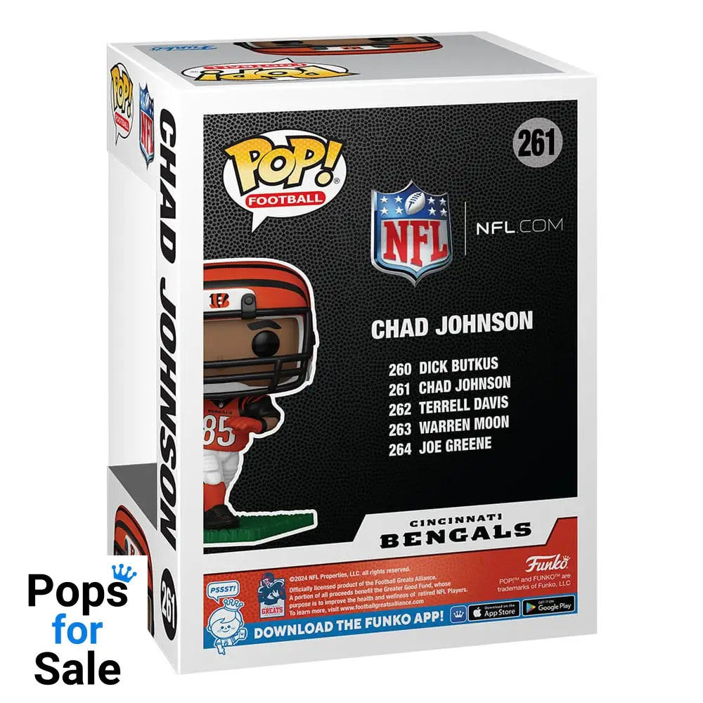 NFL: Legends POP! Sports Vinyl Figure Bengals- Chad Johnson(85) 9 cm