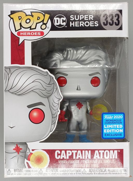 #333 Captain Atom - DC Super Heroes - 2020 Con - Box Damaged Funko POP
