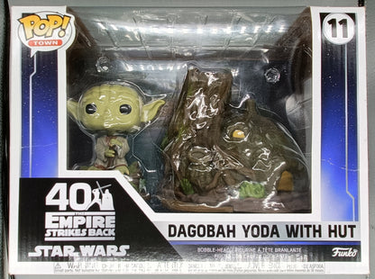 11 Dagobah Yoda with Hut - Town - Star Wars - Box Damaged Funko POP