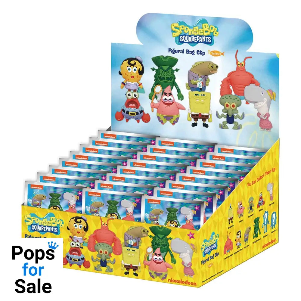 Nickelodeon Classics 3D PVC Bag Clips Series 4 Display (24) Keyrings