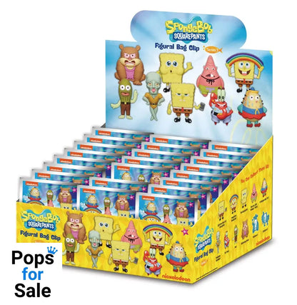 Nickelodeon Classics 3D PVC Bag Clips Series 5 SpongeBob SquarePants Display (24)