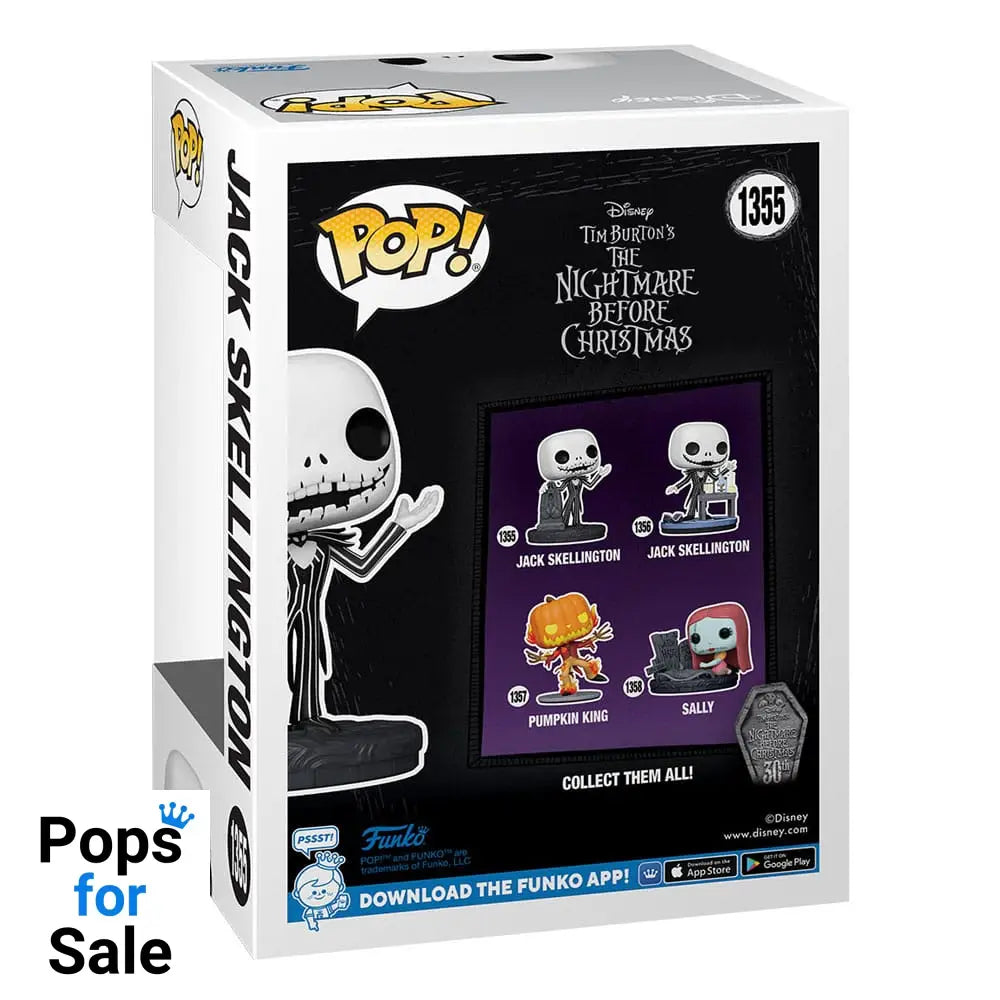 Nightmare before Christmas 30th POP! Disney Vinyl Figure Jack w/Gravestone 9 cm